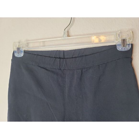 Clara Sun Woo Women's Black Pants Straight Artsy Pull on Stretch Size Medium t8 - Picture 3 of 6